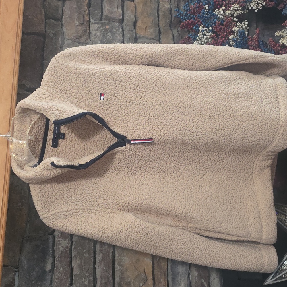 Tommy Hilfiger Thick 3/4 Zip Pullover Fleece Sz M